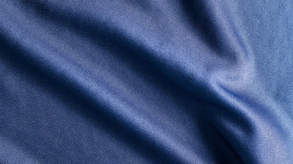 Modrá Tkanina Tkaniny Pozadí Textura — Stock fotografie
