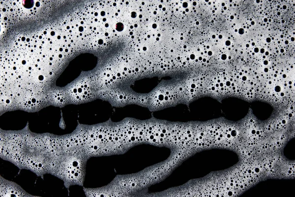 Fundo Abstrato Textura Espuma Sabão Branco Espuma Champô Com Bolhas — Fotografia de Stock