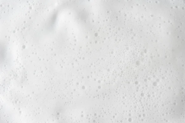 Tekstur Busa Putih Latar Belakang Abstrak Busa Sampo Dengan Gelembung — Stok Foto