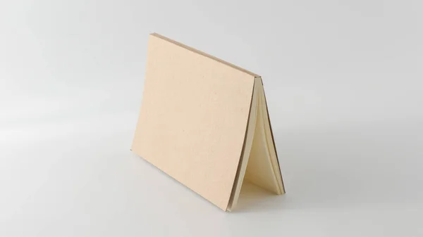 Libro Carta Riciclata Sfondo Bianco — Foto Stock