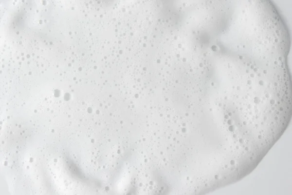 Abstrakter Hintergrund Mit Weißer Seifenschaumtextur Shampoo Schaum Mit Blasen — Stockfoto