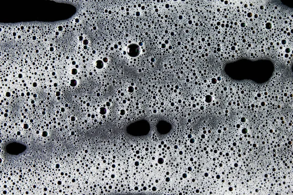Fundo Abstrato Textura Espuma Sabão Branco Espuma Champô Com Bolhas — Fotografia de Stock