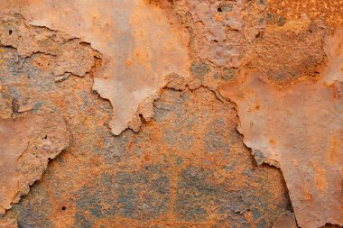 İç dekorasyon ve endüstriyel yapı tasarımı için grunge paslı metal dokusu arka planı