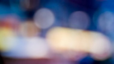 Sokak gecesi bulanık ışıkların arkaplanı