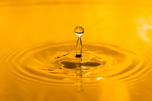 yellow drop oil , Liquid gold oil drop ripple background