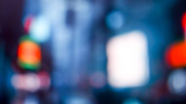 Sokak gecesi bulanık ışıkların arkaplanı