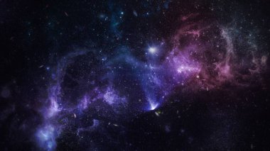 Galaxy in space textured background clipart