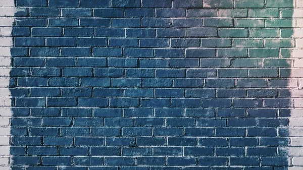 A Blue brick wall