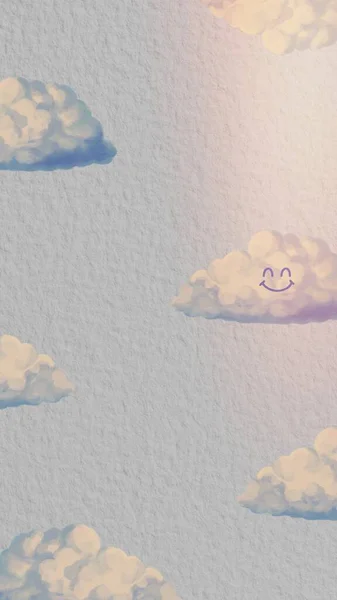 A Smiling cloud pattern