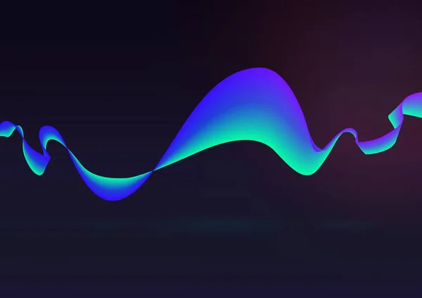 Neon color wave graphic