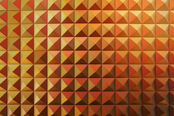 Abstract pattern of pyramid shapes.