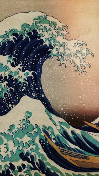 Hokusai, The Great Wave off Kanagawa Japanese woodblock print