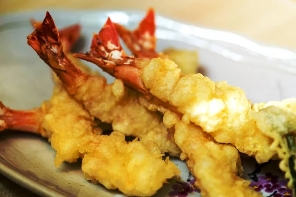 虾天妇罗的名菜日本料理 免版税图库图片