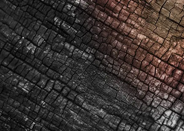 Schwarzes Holz Kohle Textur Hintergrund — Stockfoto