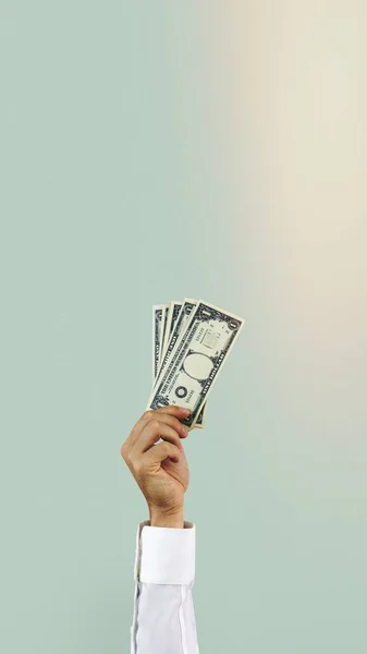 Geld Handen Houden Het Financieringsconcept — Stockfoto