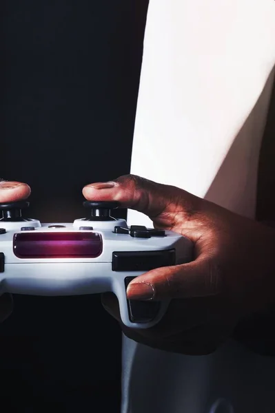 Hands Holding Video Game Controller — Stock Photo, Image