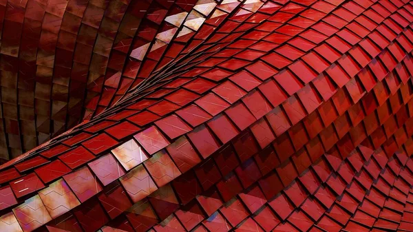 Abstrakcyjny Czerwony Dach Tapeta Wysoki Rozkład Tło — Zdjęcie stockowe