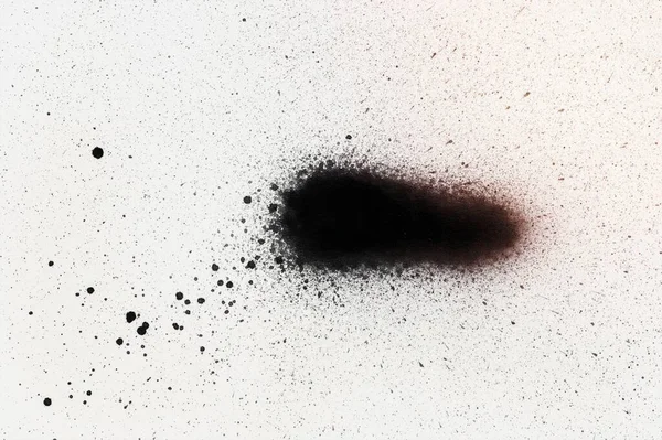 Ink Splatter Black Abstract Blob — Stock Photo, Image