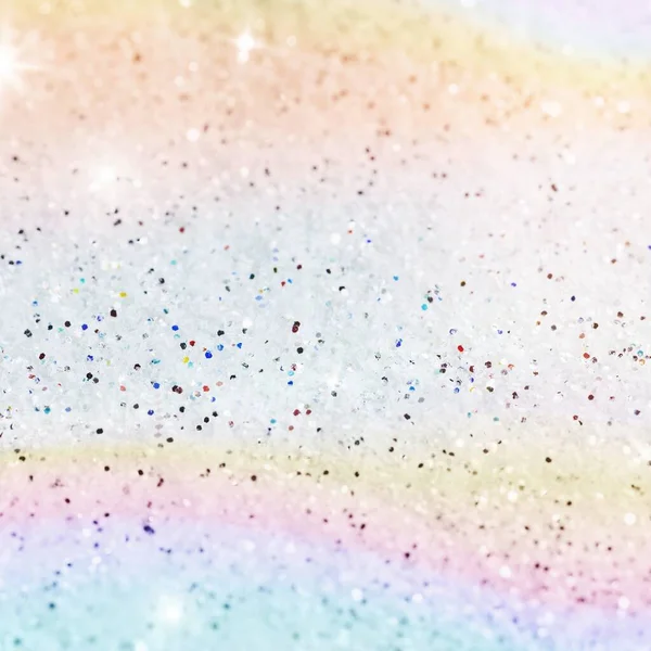 stock image Pastel glittery rainbow background