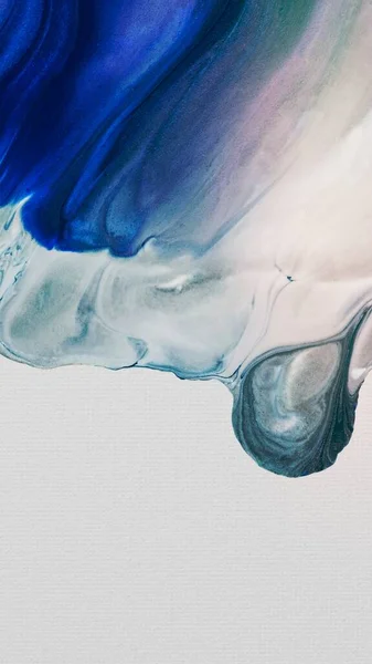 Blauwe Verf Smeren Mobiele Behang Acryl Textuur Achtergrond — Stockfoto