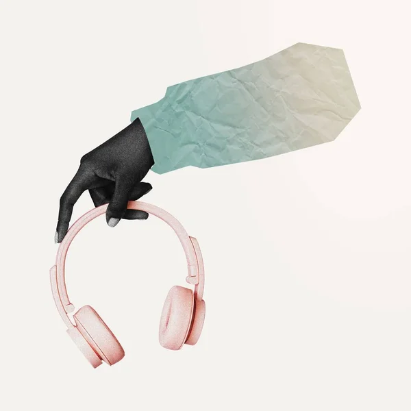 Słuchawki Ręczne Urządzenie Cyfrowe — Zdjęcie stockowe