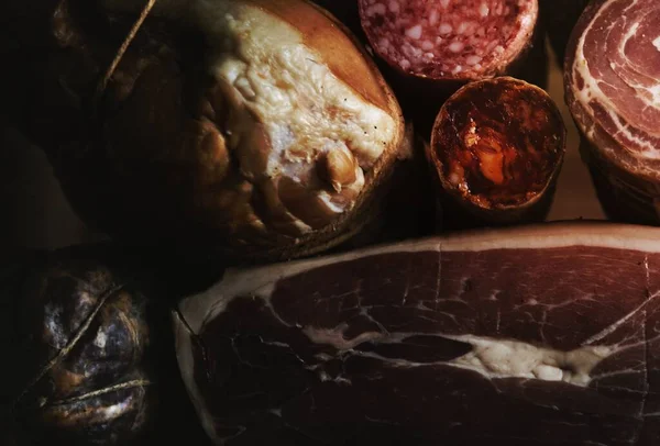 豚肉肉製品のクローズ アップ — ストック写真