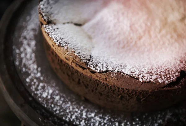 Chocolate Cake Icing Food Photography — Stock Photo, Image