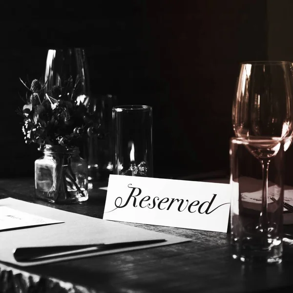 Restaurant Chilling Out Classy Lifestyle Reserved Concept — Stock Photo, Image