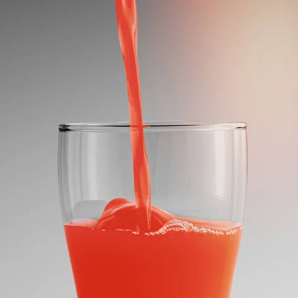 Saftige Fruchtpunsch Ein Glas Design Ressource Gegossen — Stockfoto