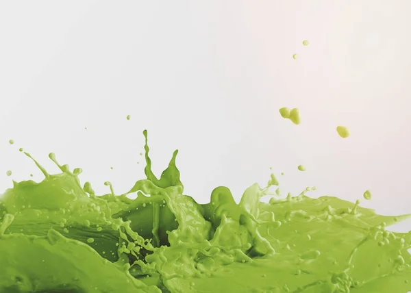 Leche Fresca Verde Salpicadura Recurso Diseño — Foto de Stock