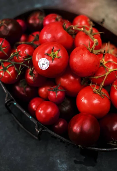 Nahaufnahme Von Frischen Bio Tomaten — Stockfoto