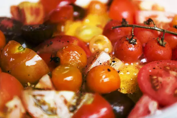 Frische Tomatensauce Lebensmittel Fotografie Rezeptidee — Stockfoto
