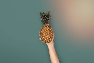 Ananas Meyve Beslenme tutan eller