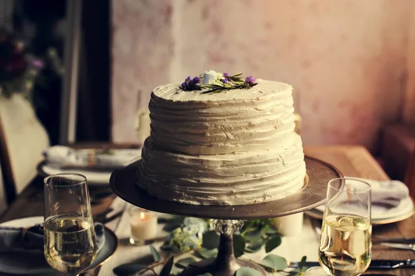 Вкусные Торты Десерт Пекарня Свадебный Прием — стоковое фото