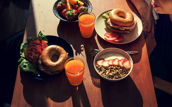 Pequeno Almoço Bom Para Sua Saúde — Fotografia de Stock