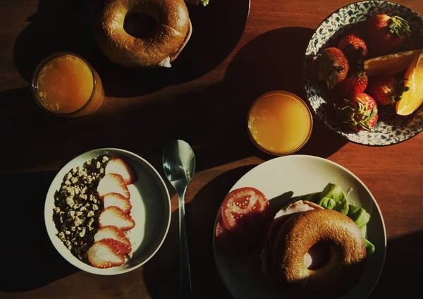 Завтрак Полезен Здоровья — стоковое фото