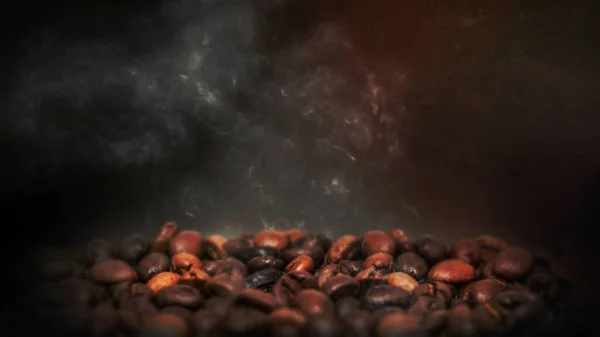Rostade Kaffebönor Dator Tapet — Stockfoto