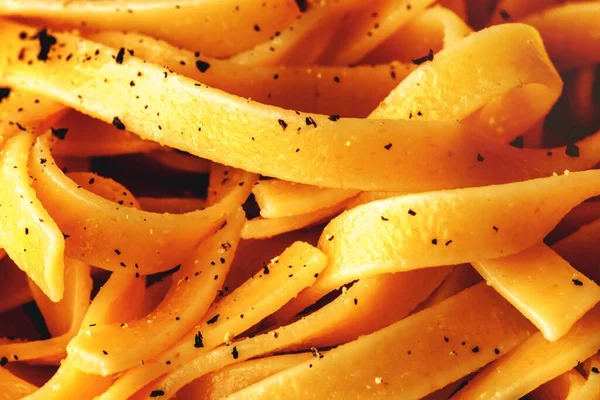 Closeup Cooked Pasta Textured Background — Stock Photo, Image