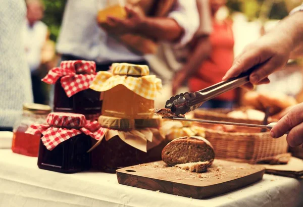 stock image Pastry shop bakehouse gourmet fresh from oven product