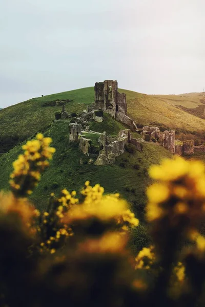 Corfe Castle Dorset Reino Unido — Fotografia de Stock