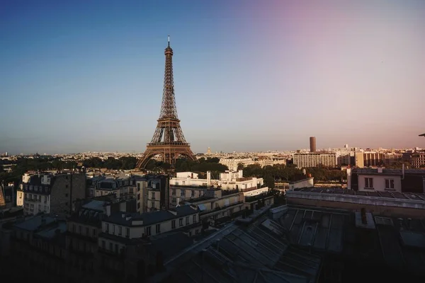 Πύργος Του Άιφελ Στο Champ Mars Στο Παρίσι Γαλλία — Φωτογραφία Αρχείου