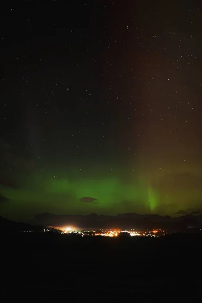 Skoçya Daki Skye Adası Üzerinde Aurora Borealis — Stok fotoğraf