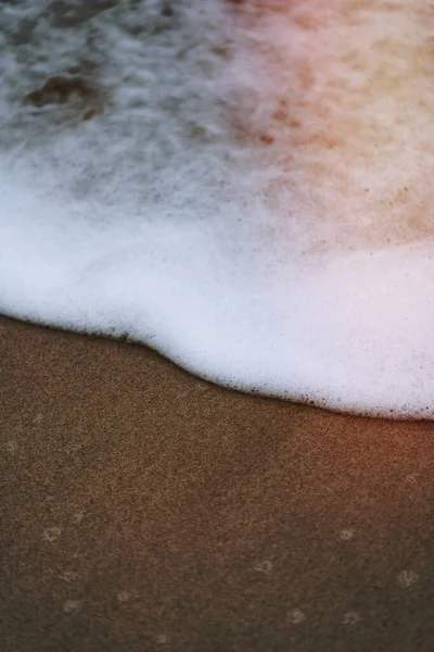 Wellen Spülen Auf Den Lofoten Land — Stockfoto