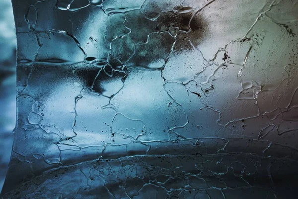 Синий Ледник Текстурированный Фон — стоковое фото