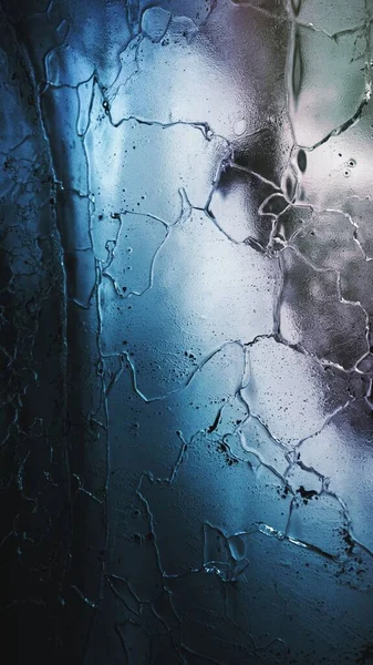 蓝色冰川纹理背景手机壁纸 — 图库照片