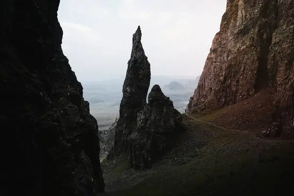 Вершина Иглы Квирайне Острове Скай Шотландии — стоковое фото