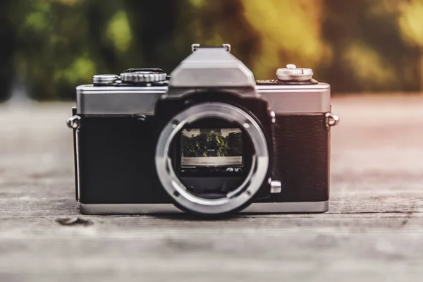 Вінтажний Аналоговий Плівковий Фотоапарат — стокове фото