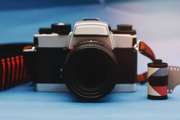 Вінтажний Аналоговий Плівковий Фотоапарат — стокове фото