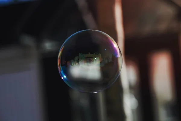 Soap Bubble Floating Air — Stock Photo, Image