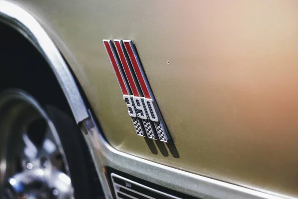 Zbliżenie Vintage Muscle Car — Zdjęcie stockowe